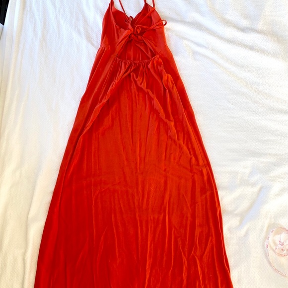 Orange Maxi Summer Dress - Picture 7 of 8